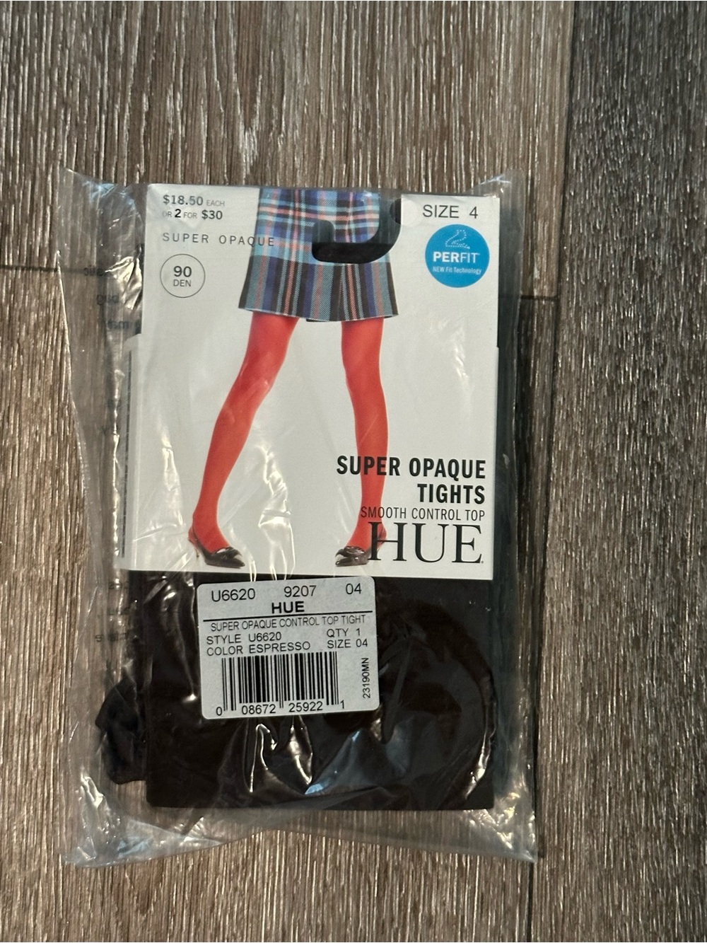 NWT HUE Tights Lot of 3 Blackout & Super Opaque Sizes 4 & 5 - Picture 4 of 4